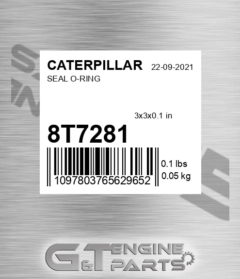 8T-7281 Seal O-ring for CATERPILLAR