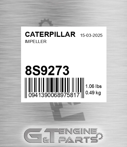 8S-9273 Impeller for CATERPILLAR
