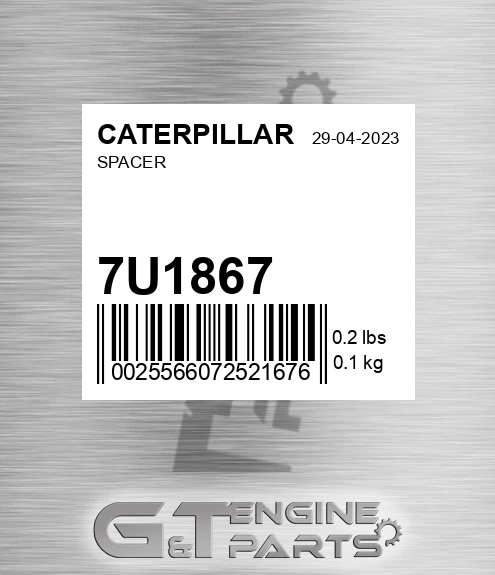 7U1867 Spacer for CATERPILLAR
