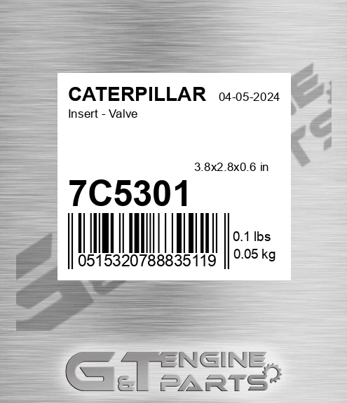 7C5301 Insert - Valve