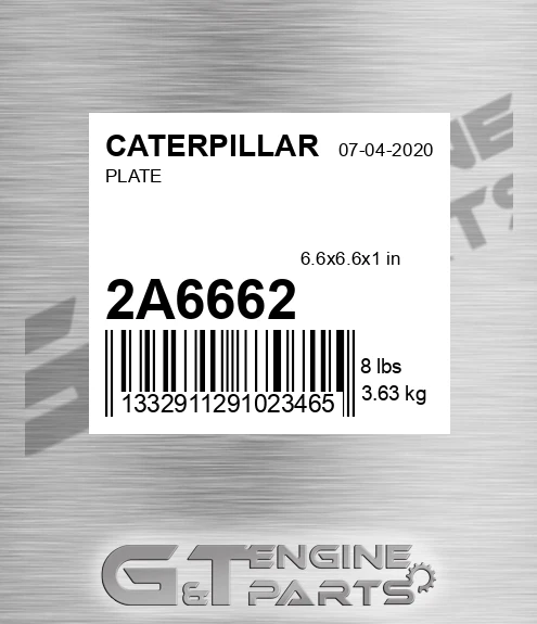 2A6662 Plate