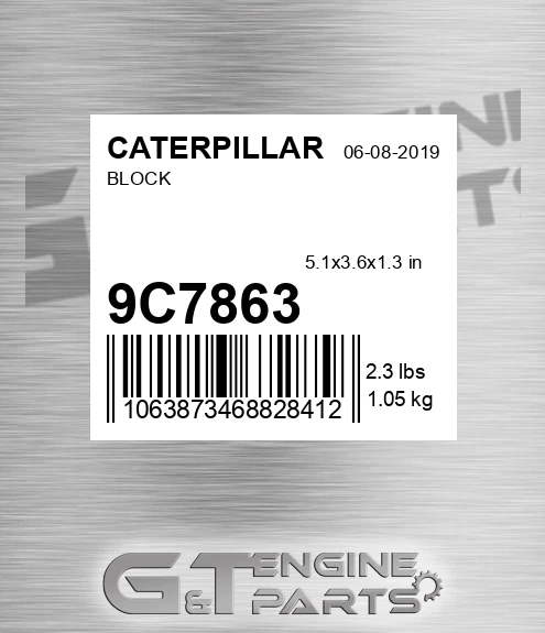 9C7863 Block for CATERPILLAR