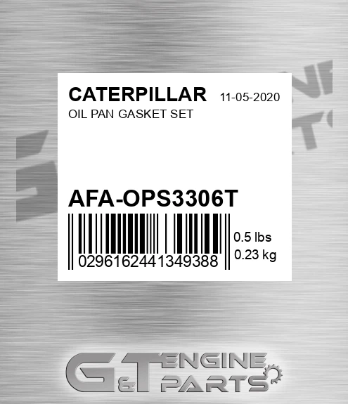 AFA-OPS3306T Oil Pan Gasket Set for CATERPILLAR