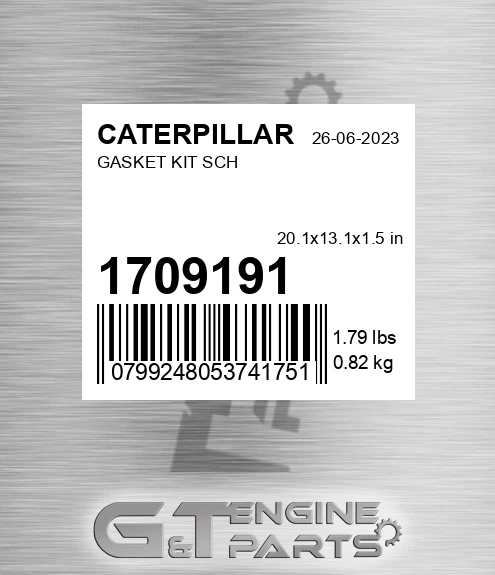 170-9191 Gasket Kit Sch
