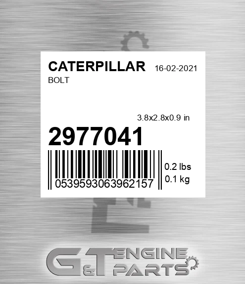 297-7041 Bolt for CATERPILLAR