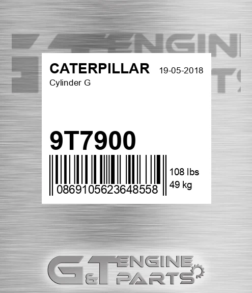 9T7900 Cylinder G for CATERPILLAR