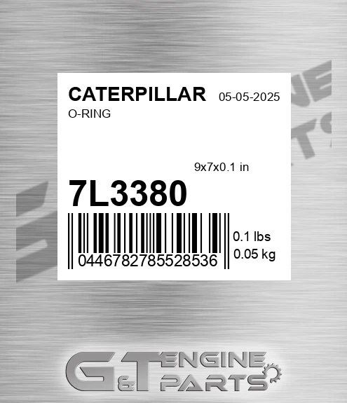7L-3380 O-ring for CATERPILLAR
