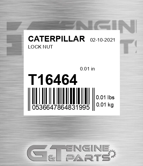T16464 Lock Nut for CATERPILLAR