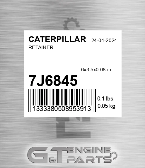 7J-6845 Retainer for CATERPILLAR