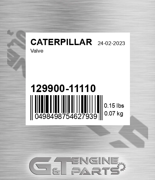 129900-11110 Valve