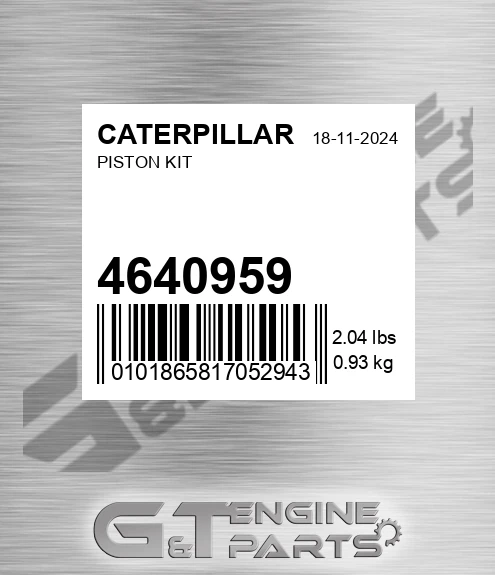 464-0959 Piston Kit