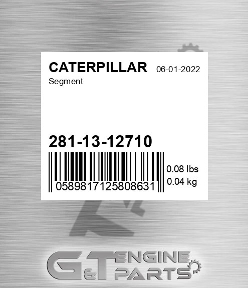 281-13-12710 Segment for CATERPILLAR