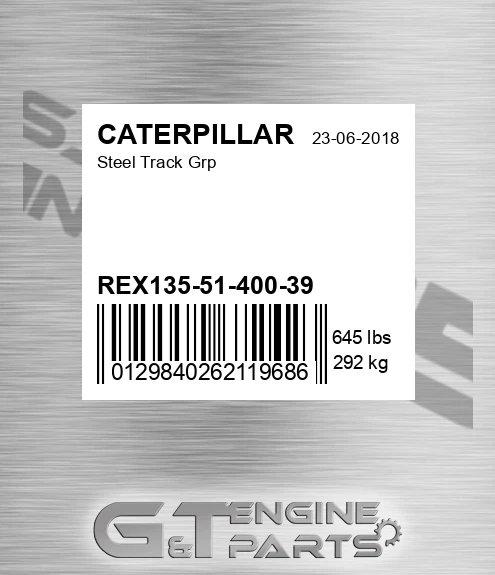 REX1355140039 Steel Track Grp for CATERPILLAR