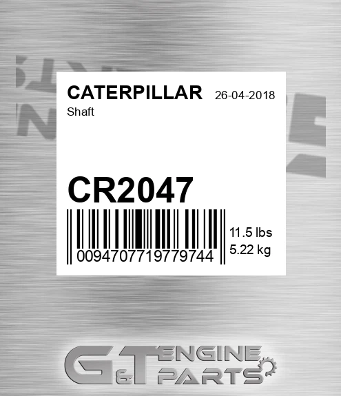 CR2047 Shaft for CATERPILLAR