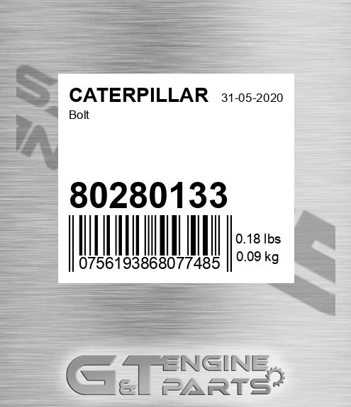 80280133 Bolt