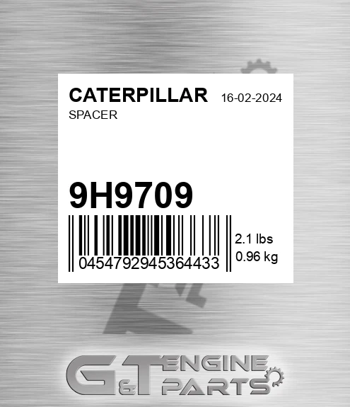 9H-9709 Spacer for CATERPILLAR