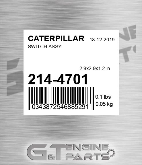 214-4701 Switch Assy for CATERPILLAR