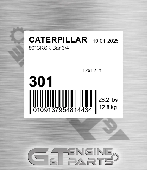 301 80"grsr Bar 3/4