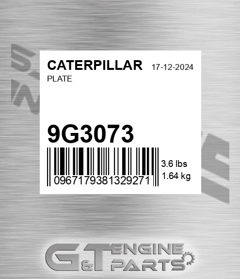 9G3073 Plate