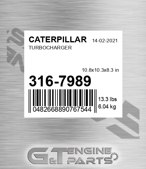 316-7989 Turbocharger for CATERPILLAR