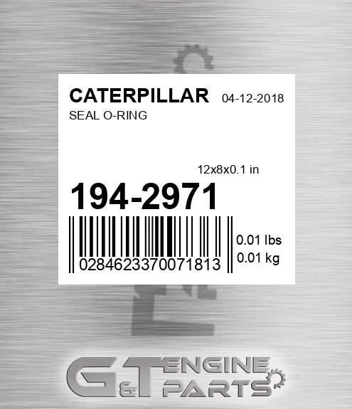 194-2971 Seal O-ring for CATERPILLAR