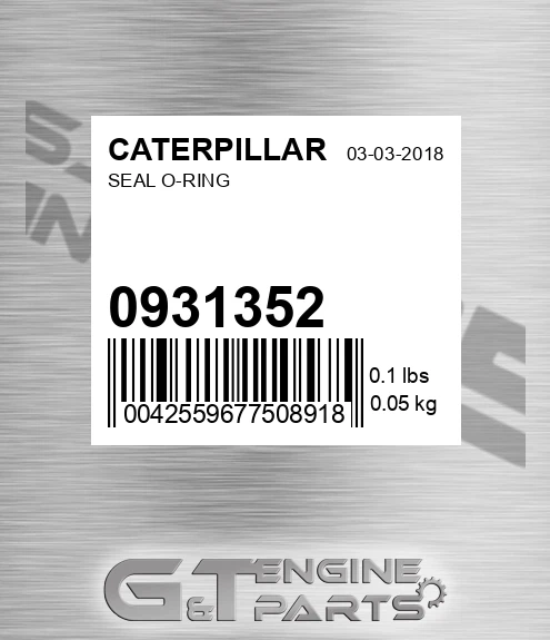 093-1352 Seal O-ring for CATERPILLAR