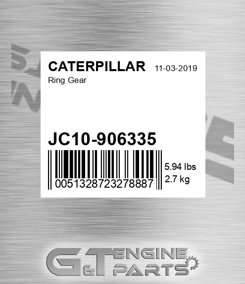 JC10-906335 Ring Gear