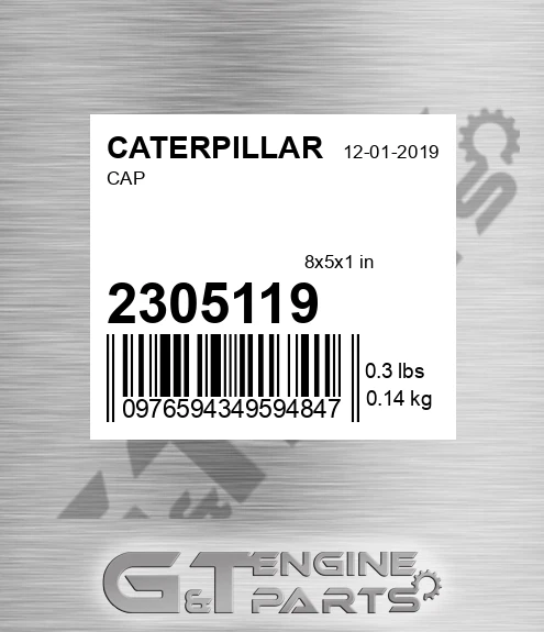 2305119 Cap for CATERPILLAR