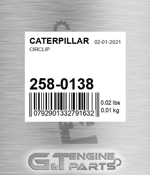 258-0138 Circlip