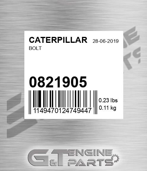 082-1905 Bolt for CATERPILLAR
