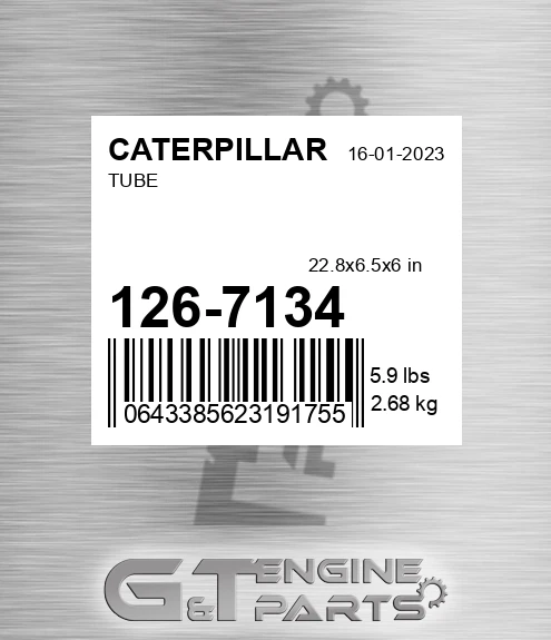 126-7134 Tube for CATERPILLAR
