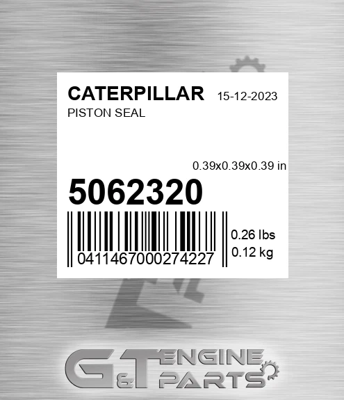 506-2320 Piston Seal for CATERPILLAR