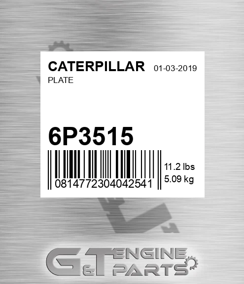 6P3515 Plate