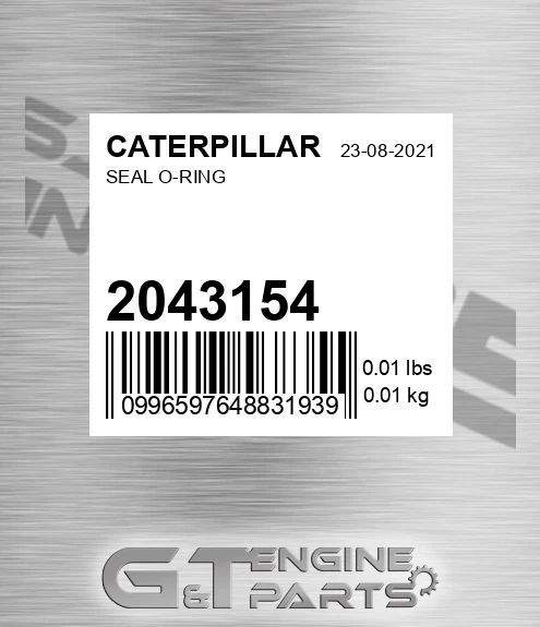 204-3154 Seal O-ring for CATERPILLAR