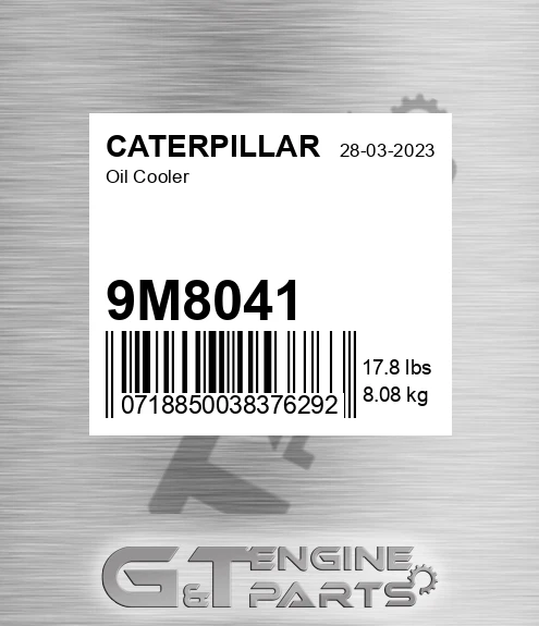 9M8041 Oil Cooler for CATERPILLAR