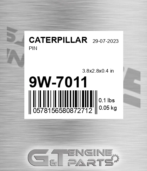 9W-7011 Pin for CATERPILLAR