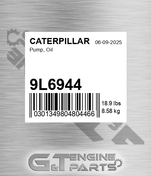 9L6944 Pump, Oil