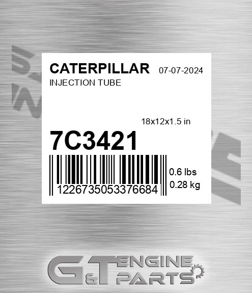 7C-3421 Injection Tube for CATERPILLAR
