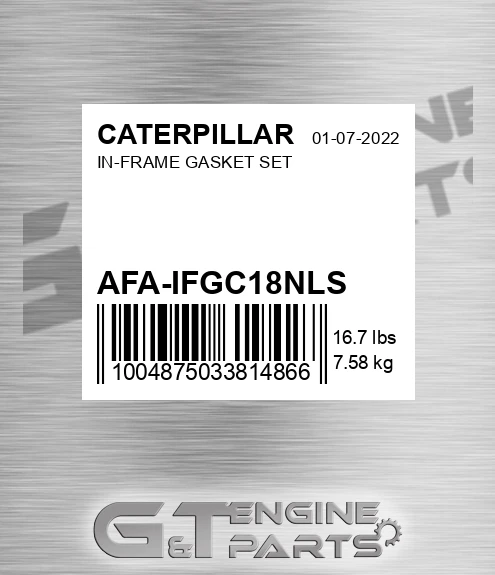 AFA-IFGC18NLS In-frame Gasket Set