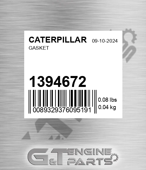 139-4672 Gasket for CATERPILLAR
