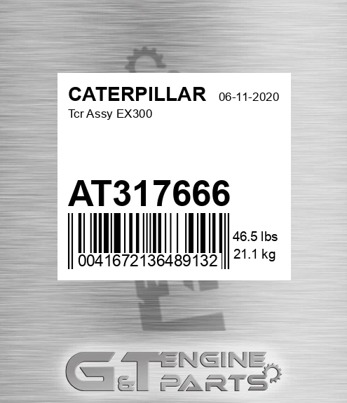AT317666 Tcr Assy Ex300 for CATERPILLAR