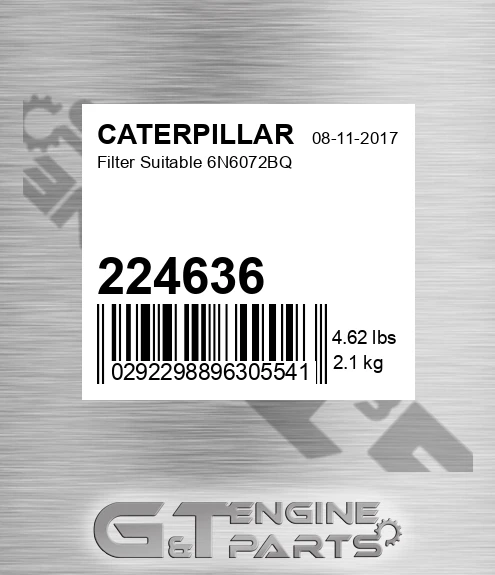 224636 CATERPILLAR Filter Suitable 6n6072bq
