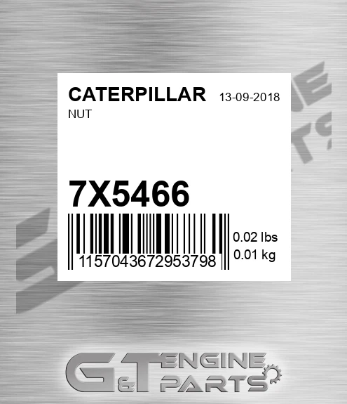 7X-5466 Nut for CATERPILLAR