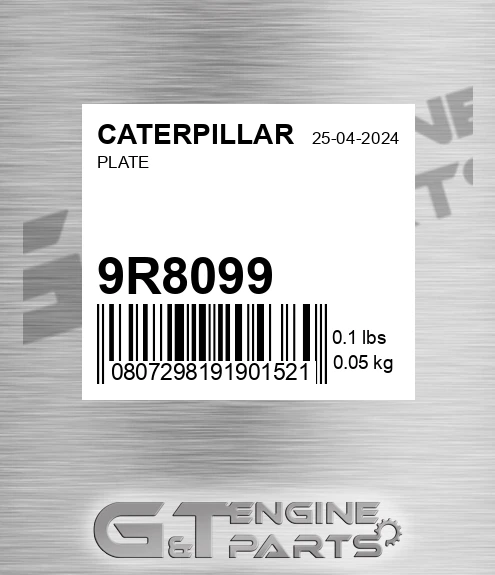 9R8099 Plate