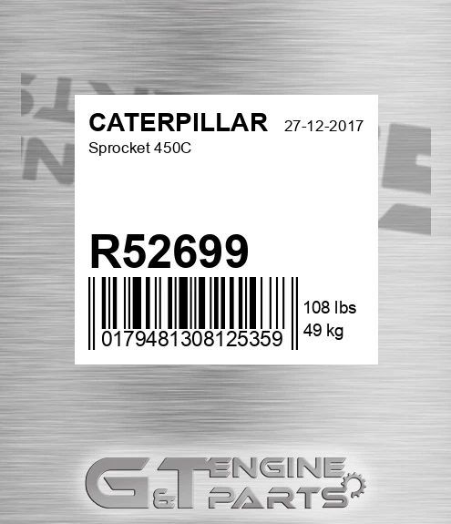 R52699 Sprocket 450c
