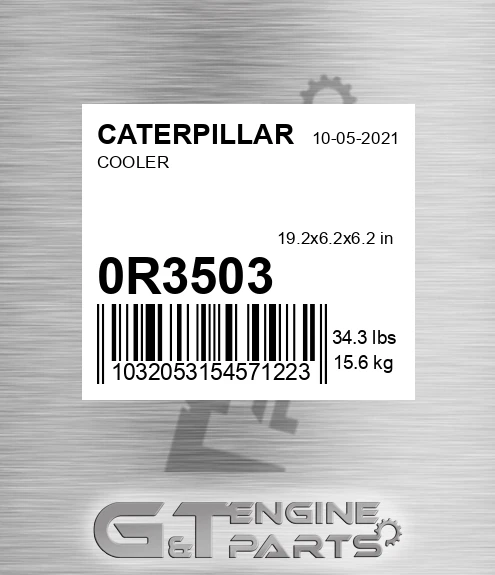 0R-3503 Cooler for CATERPILLAR