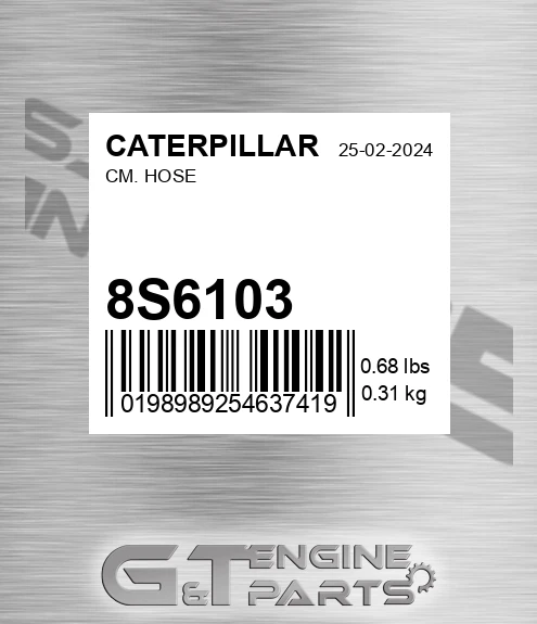 8S-6103 Cm. Hose for CATERPILLAR
