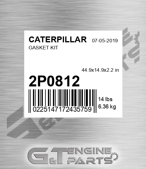 2P0812 Gasket Kit