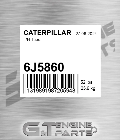 6J5860 L/h Tube for CATERPILLAR