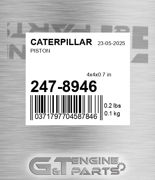 247-8946 Piston for CATERPILLAR